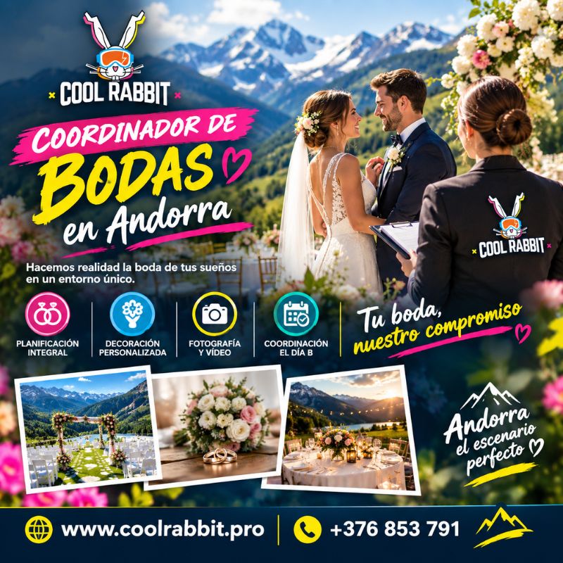 Coordinador de bodas en Andorra para celebraciones inolvidables